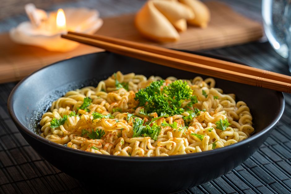 Chilli Garlic Noodles at KAAFII Cafe Niwai