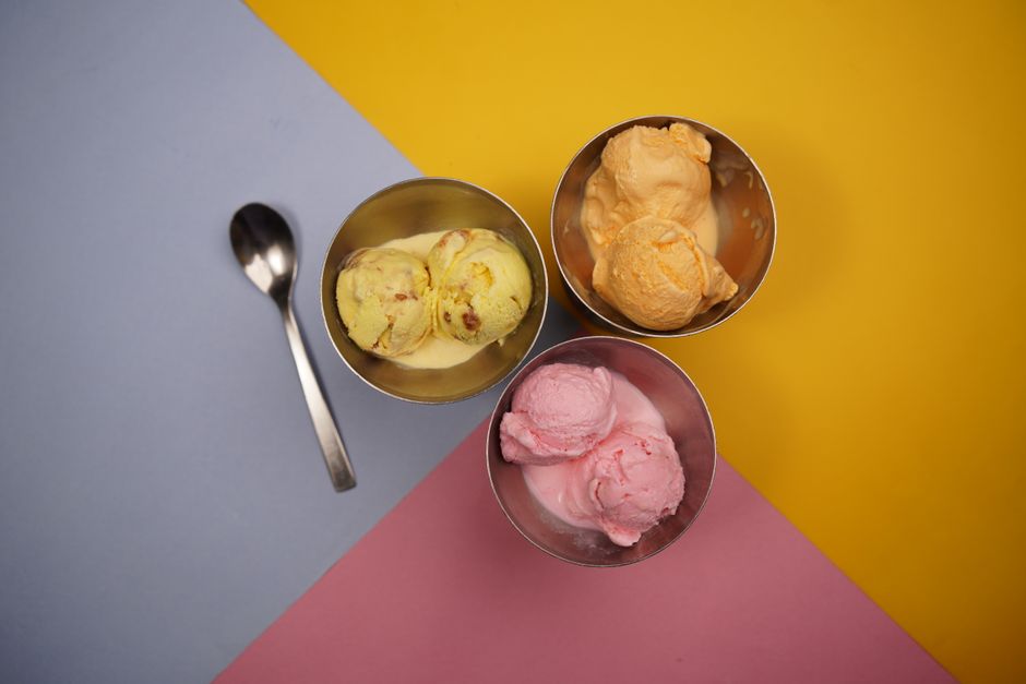 Mango Flavour Ice Cream at KAAFII Cafe Niwai